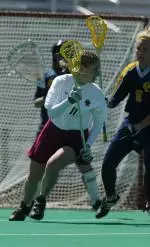 Meggie O'Neill tallied four goals and four assists to lead the Eagles to an 18-6 win over Fairfield in her final home match at BC