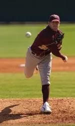 Chris Lambert pitched a complete-game shutout in the first contest