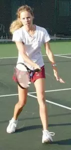 Amy Molden won at No. 5 singles for the Eagles.