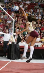 Junior Shardai Davis led the Eagles with 15 kills