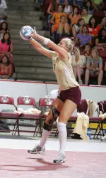 Junior Morgan Woodcock had a team-high 10 kills