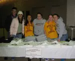 Members of the SAAC at the t-shirt drive.
