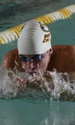 Brandon Twichell won the 200 breaststroke at the ECAC Championships.