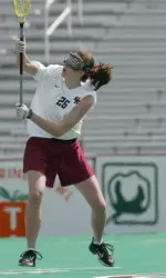 Lizette Blohm scored three goals against Boston University on Wednesday.