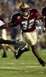 Andrew Callender keeps a ball away from Florida State's Buster Davis.