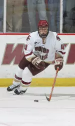 Sophomore Mike Brennan played in all 40 games as a freshman