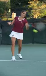 Szilvia Szegedi played No. 1 for the Eagles