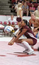 Senior Allison Anderson registered 27 digs in a losing effort