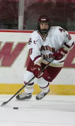 Sophomore Maggie Taverna leads the Eagles with five assists going into this weekend against UNH and Northeastern.