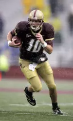 Chris Crane rushes against Buffalo in the first quarter. (AP Photo/Adam Hunger)
