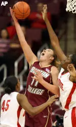 Senior Kathrin Ress notched 14 points and 14 rebounds in the loss to Vermont.