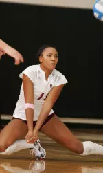 Senior Allison Anderson led the Eagles and the ACC in digs per game