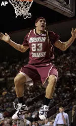 Sean Marshall reacts after he scored in the first half. (AP Photo/Chitose Suzuki)