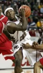 Tyrese Rice splits the defense as he goes to the hoop during the second half. (AP Photo/Elise Amendola)