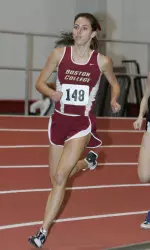 Anne Hessberg ran her fastest time of the year in the steeplechase