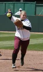 Ashley Obrest hit her third home run of the season against BU.