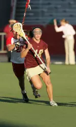 Freshman Margot Spatola tallied five goals in BC's loss to Connecticut on Wednesday night.