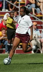 Junior Kia McNeill had a hand in two of the four goals scored in a 4-0 win over Northeatern University in the Eagles home opener.