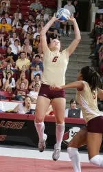 Brittany Pierpont was named to the Rhode Island Volleyball Classic All-tournament team