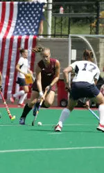 Bob Dirks tallied her second career hat trick in field hockey's 6-1 win over Towson on Sunday