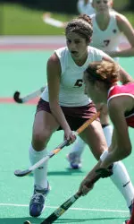 Sophomore Katie Quaglia leads the ACC with 8 assists.