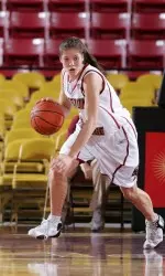 Freshman Ayla Brown had 11 points but the Eagles suffered a 58-40 loss to NC State.