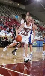 Freshman Beth Egnell hit a three-pointer with nine seconds to play to push the game into overtime.