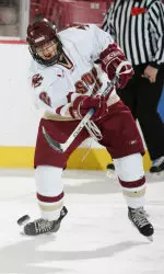 Sophomore Becky Zavisza has a team-high 7 points against the Terriers and is on a 9-game point-scoring streak.