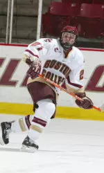 Junior co-captain Deb Spillane notched the game-tying goal in the third period against Boston University Friday night.