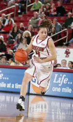 Senior Kindyll Dorsey had 11 first half points in the Eagles 60-49 loss to Georgia Tech.