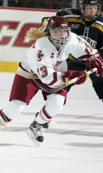 Freshman Allie Thunstrom scored back-to-back goals in the second period of the 6-0 win over Maine on Sunday afternoon.