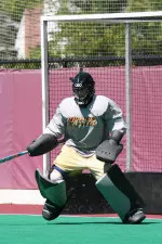 Julia Berkowitz made four saves in the loss.