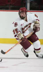 Meghan Fardelmann scored the first Eagle goal of the game.