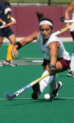 Chelsey Feole scored the first goal in the Eagles 3-2 loss to Virginia in the first round of the ACC Tournament.