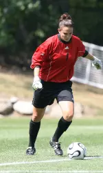 Junior Sarah Buonomo played a solid game in a 1-0 loss to Florida State. She had two saves in the match.