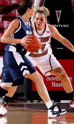 Boston College senior captain Becca Miles will be in action tomorrow vs. Colgate (2 p.m. at Conte Forum).