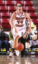 Rebecca Miles has helped the Eagles captured their fifth straight victory in a 67-44 win over Rhode Island.