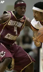 Tyrese Rice guards Virginia Tech's Markus Sailes during the first half. (AP Photo/The Roanoke Times, Matt Gentry)