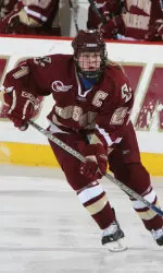 Junior Deb Spillane hit the 100-point mark with an assist in Saturday night's regular season finale.