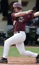 Senior Ryan Huthinson collected two hits and two RBI in a win over Hartford