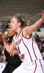 Senior center Kathrin Ress will head to Cleveland to showcase her skills in front of 13 WNBA teams at the 2007 Pre-Draft Camp this weekend.