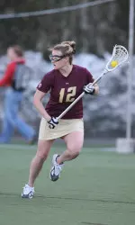 Sophomore Jenna McCabe recorded her sixth hat trick of the season on Saturday against Duke.