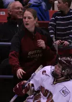 Katie King has been named women's ice hockey coach at BC.