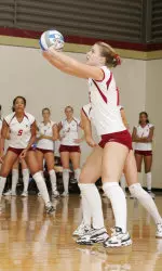 Senior co-captain Kelsey Johnson