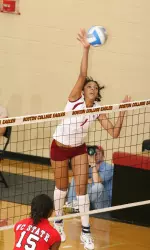 Taylor Williams led the BC attack with 14 kills.