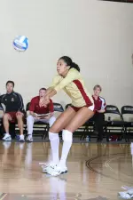 Taylor Williams had nine kills on the attack against Virginia.