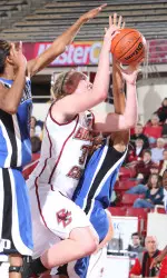 BC freshman center Carolyn Swords earned her fourth ACC Rookie of the Week honor.
