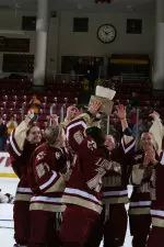 The Eagles take on the Terriers for their 23rd all-time meeting in the first round of the Beanpot Tournament.