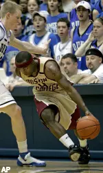 Tyrese Rice, the the ACC's second-leading scorer, scored 18 of his 28 points in the first half for the Eagles.