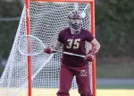 Junior Katie Monaghan recorded 13 saves in the win.
